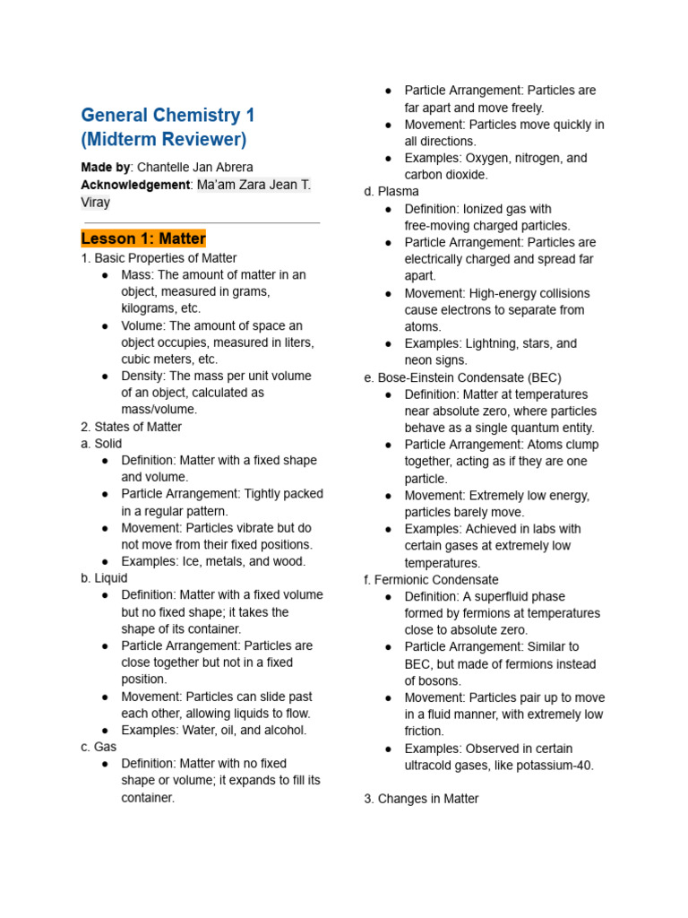 (STEM) General Chemistry | PDF | Ion | Atoms