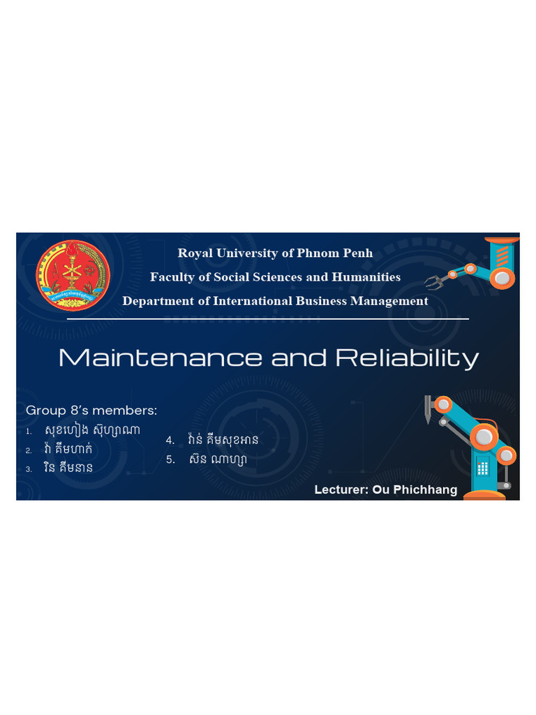 Maintenance and Reliability Strategies | PDF | Reliability Engineering ...