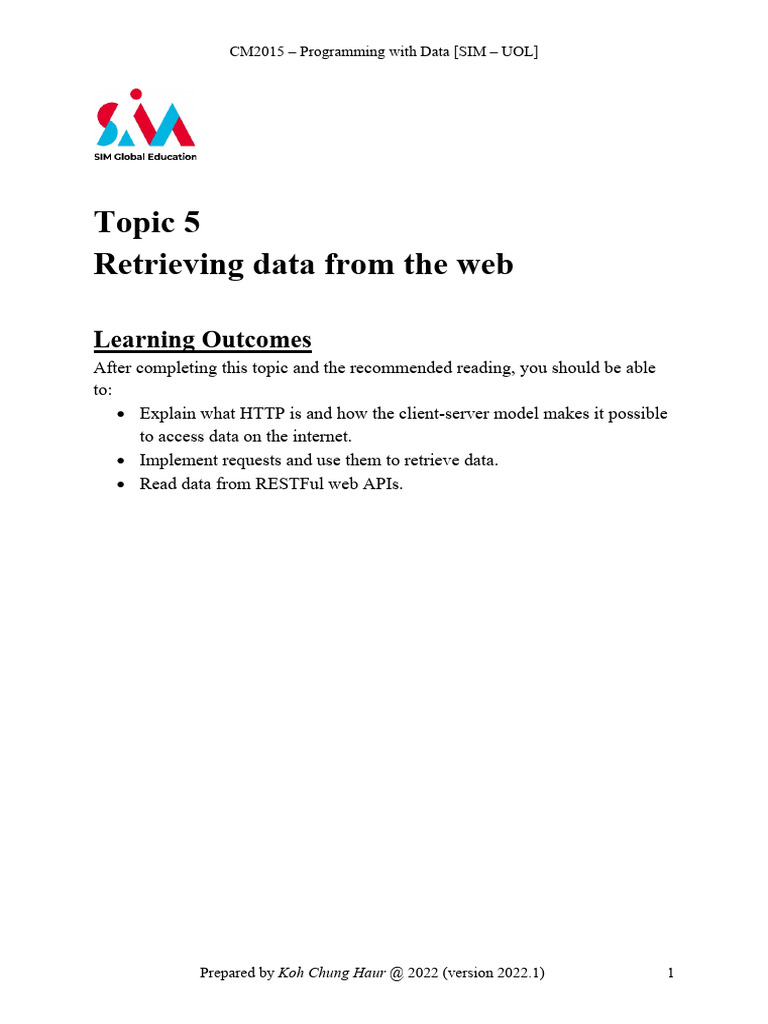Web Data Retrieval with Python | PDF | World Wide Web | Internet & Web
