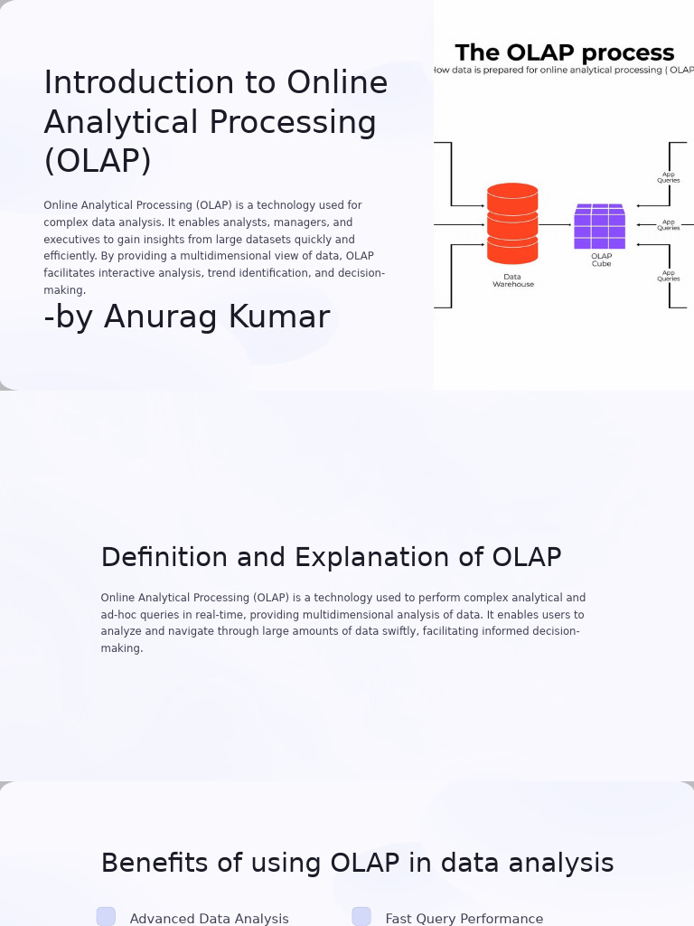 What Is The Main Objective Of Online Analytical Processing Olap Systems