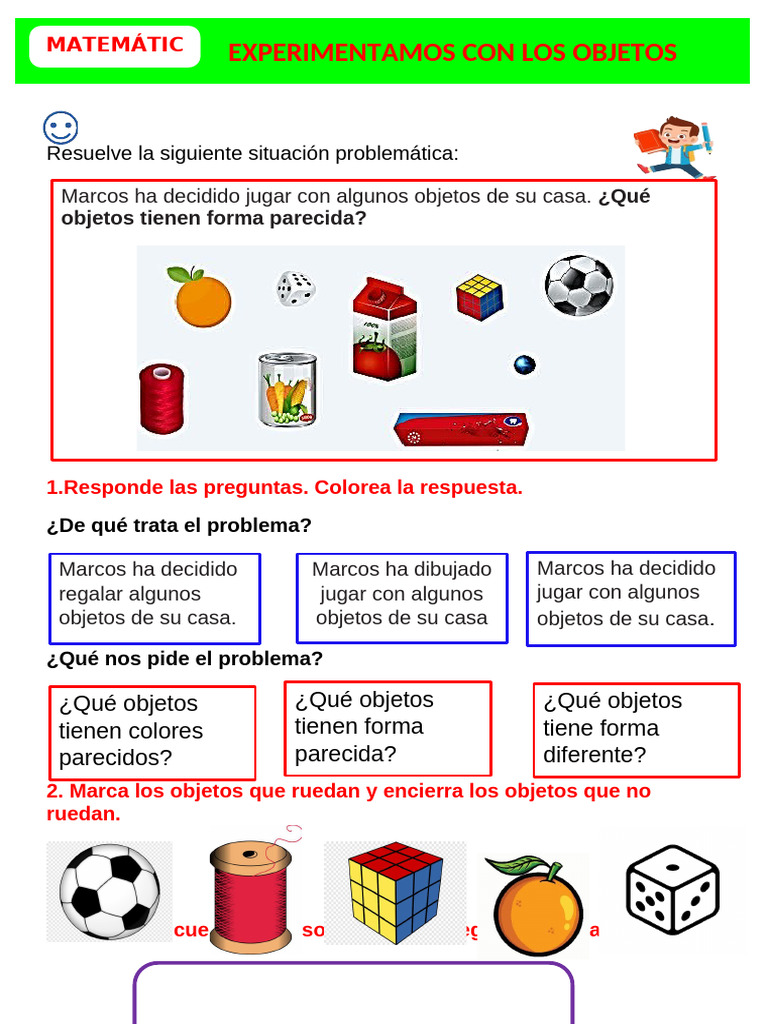 Objetos que Ruedan y sus Formas | PDF | Artes del Lenguaje y ...