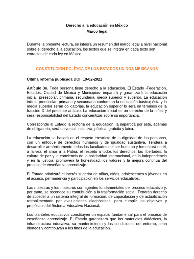 1.2 Derecho A La Educacion | PDF | Educación de la primera infancia ...