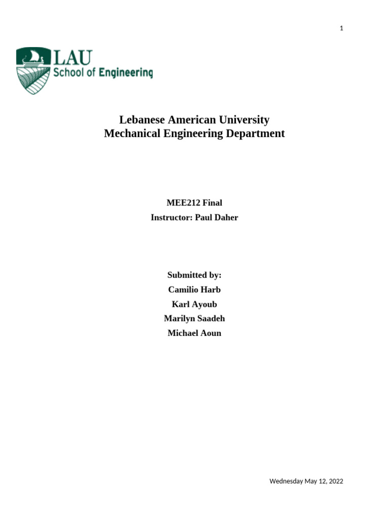 Boxing Machine Design Project Report | PDF | Classical Mechanics ...