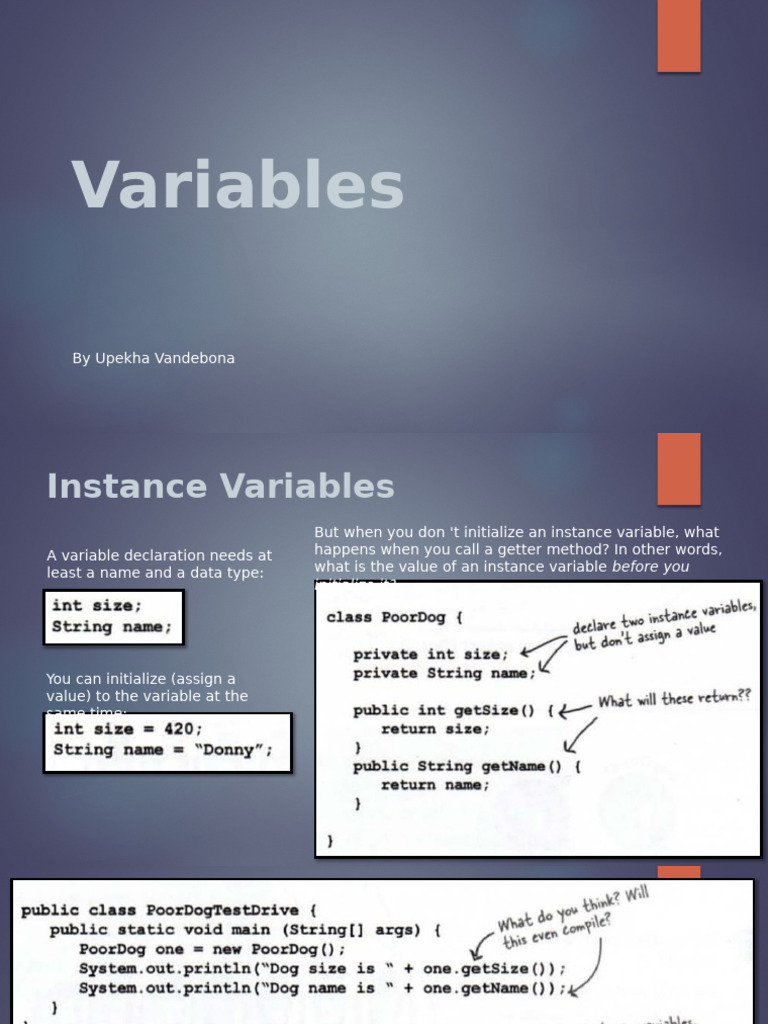 5.4 instance and local variables | PDF