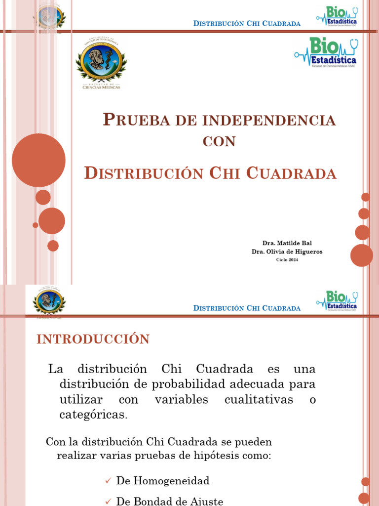 34. Presentación chicuadrada PDF Prueba de ji cuadrado