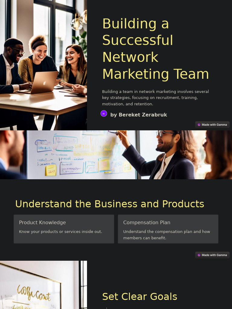 Strategies for Building a Network Marketing Team | PDF