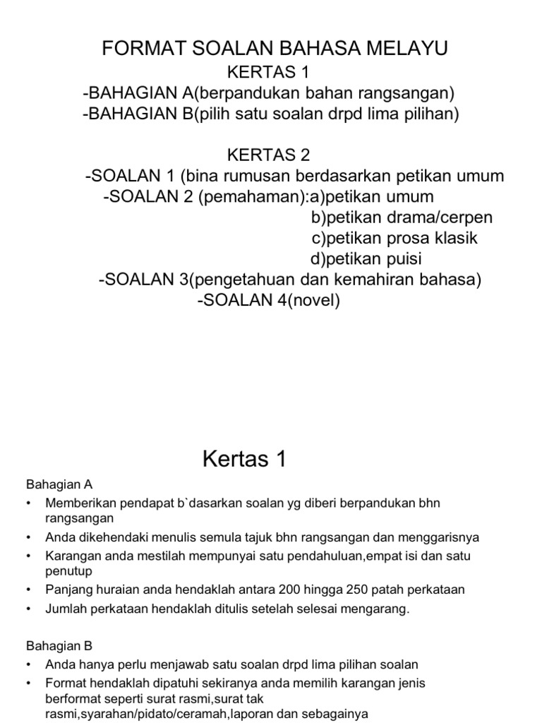 Format Bm Spm Pdf
