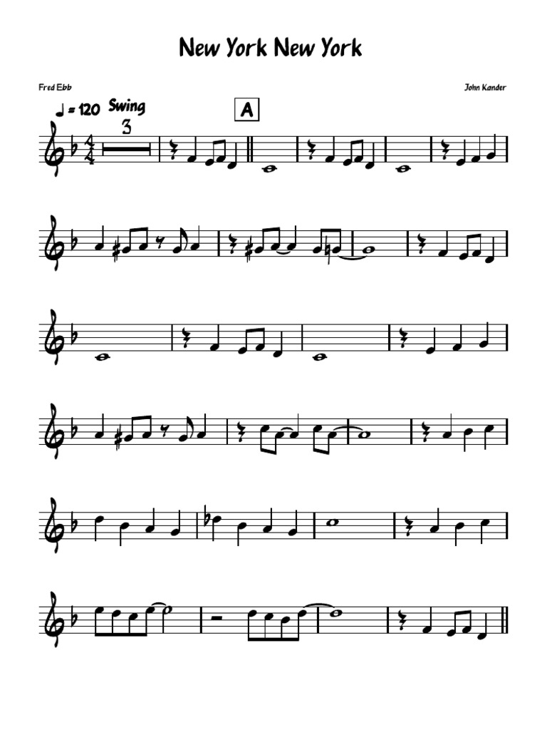 New York New York Frank Sinatra PDF