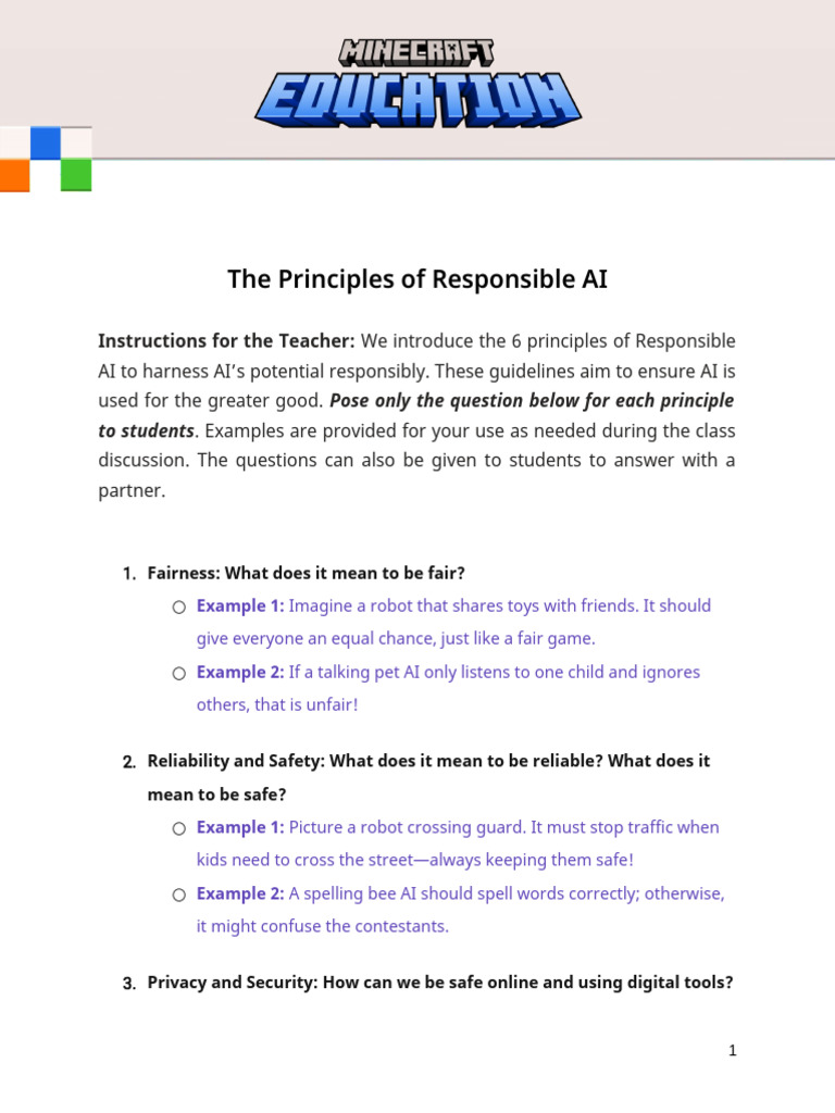 Responsible AI: 6 Key Principles | PDF | Artificial Intelligence ...