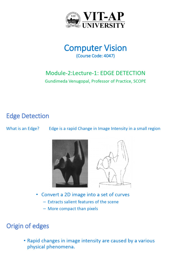 Edge Detection Techniques in Computer Vision | PDF | Computer Vision ...