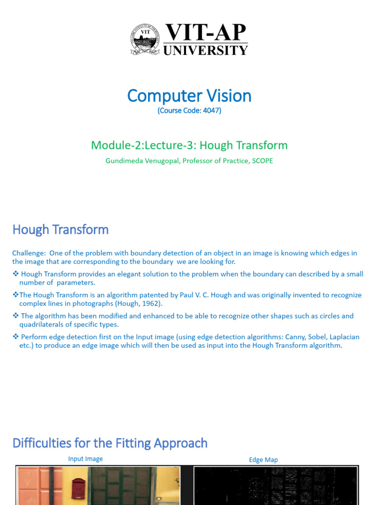 Hough Transform for Edge Detection | PDF | Digital Signal Processing ...