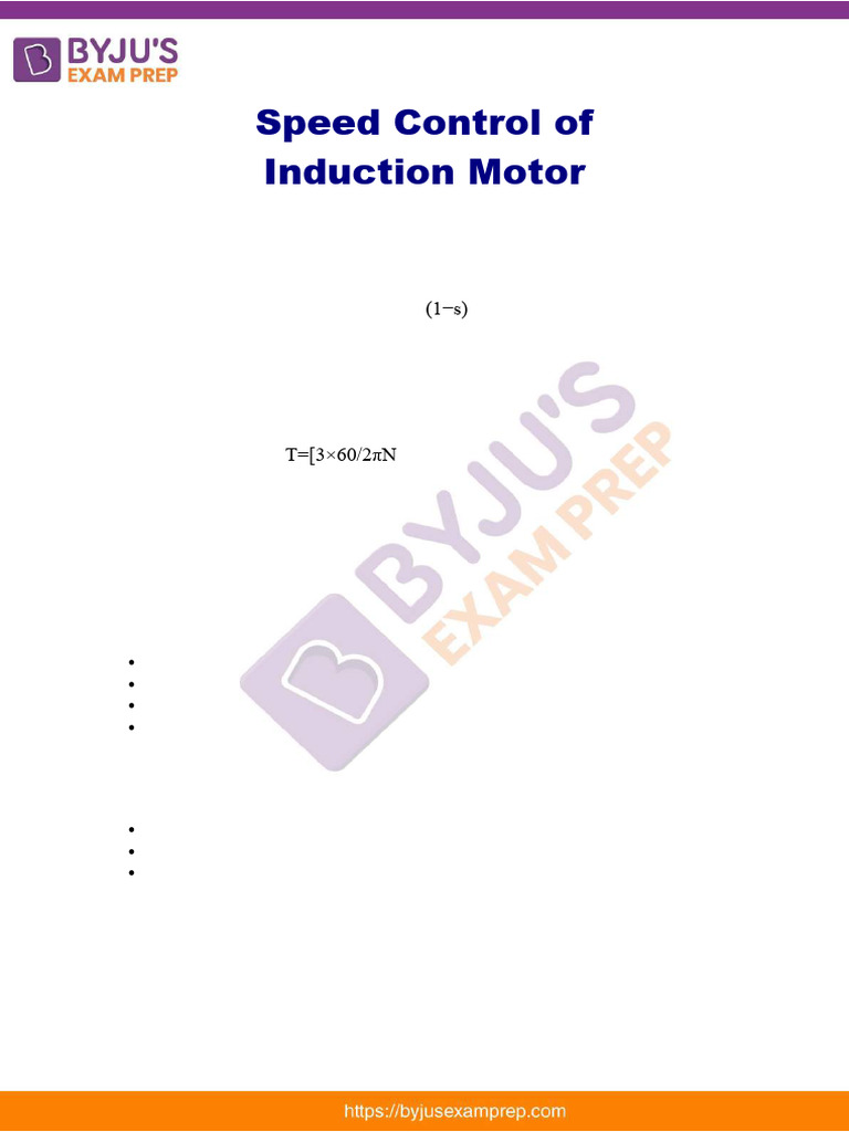Induction Motor Speed Control Methods | PDF | Electric Motor ...
