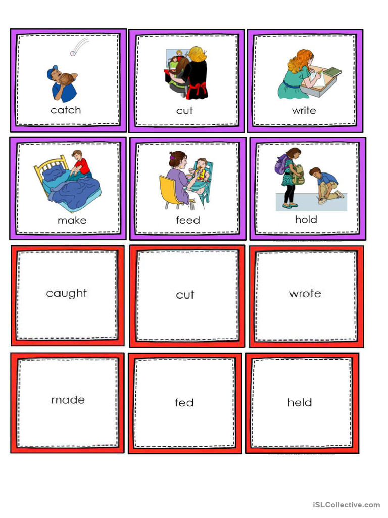 Memory Game - Irregular Verbs | PDF | Lifestyle