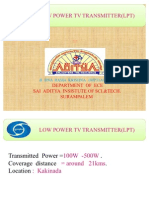 ppt slides on low power tv transmitter