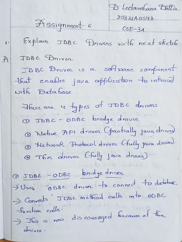 Java Database Connectivity Overview | PDF
