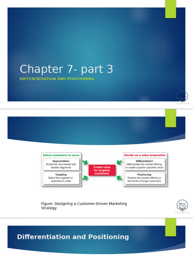Chapter 7 - Part 3 Differentiation | PDF | Competitive Advantage ...