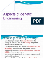 Aspects of Genetic Engineering