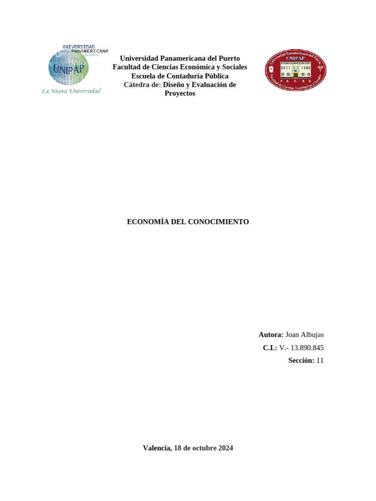 Activid 1 Cort 1 Ensayo Economía Naranja Joan Albujas PDF Economias