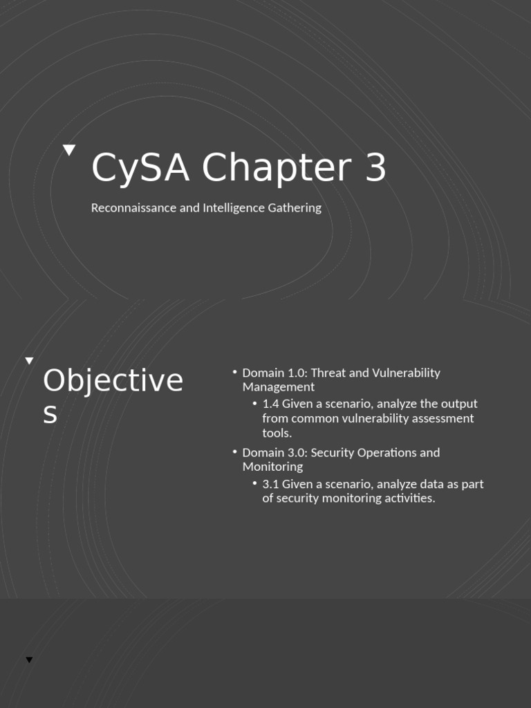 Chapter 3 - Reconnaissance and Intelligence Gathering | PDF | Domain ...