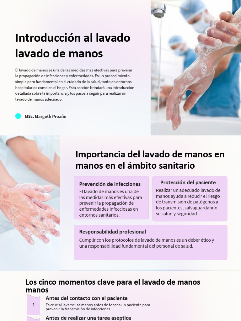 Importancia del Lavado de Manos en Salud | PDF | Lavado de manos ...