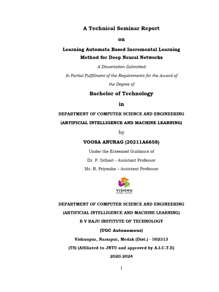 20211a6658.technical Seminar | PDF | Artificial Neural Network | Deep ...