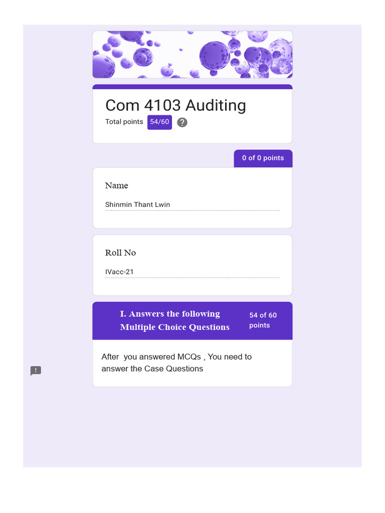 Auditing Standards and Practices Overview | PDF | Audit | Internal Control