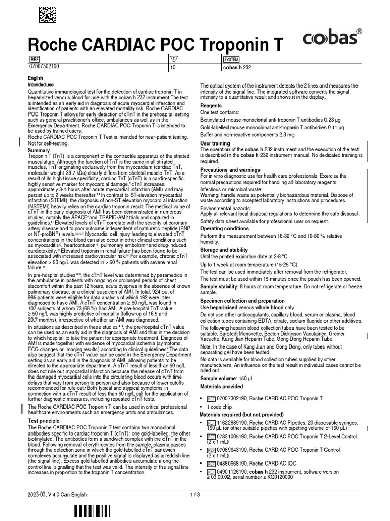 Rochecardiacpoctroponint 07007302190 en Can | PDF | Myocardial ...