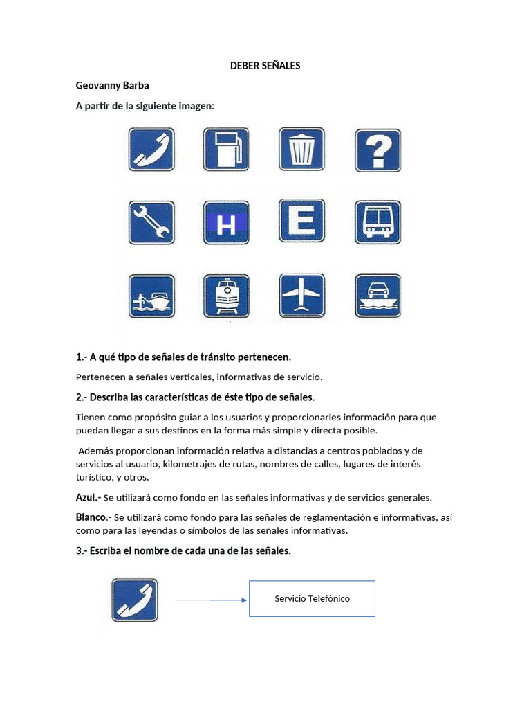 Señales Informativas Deber | PDF