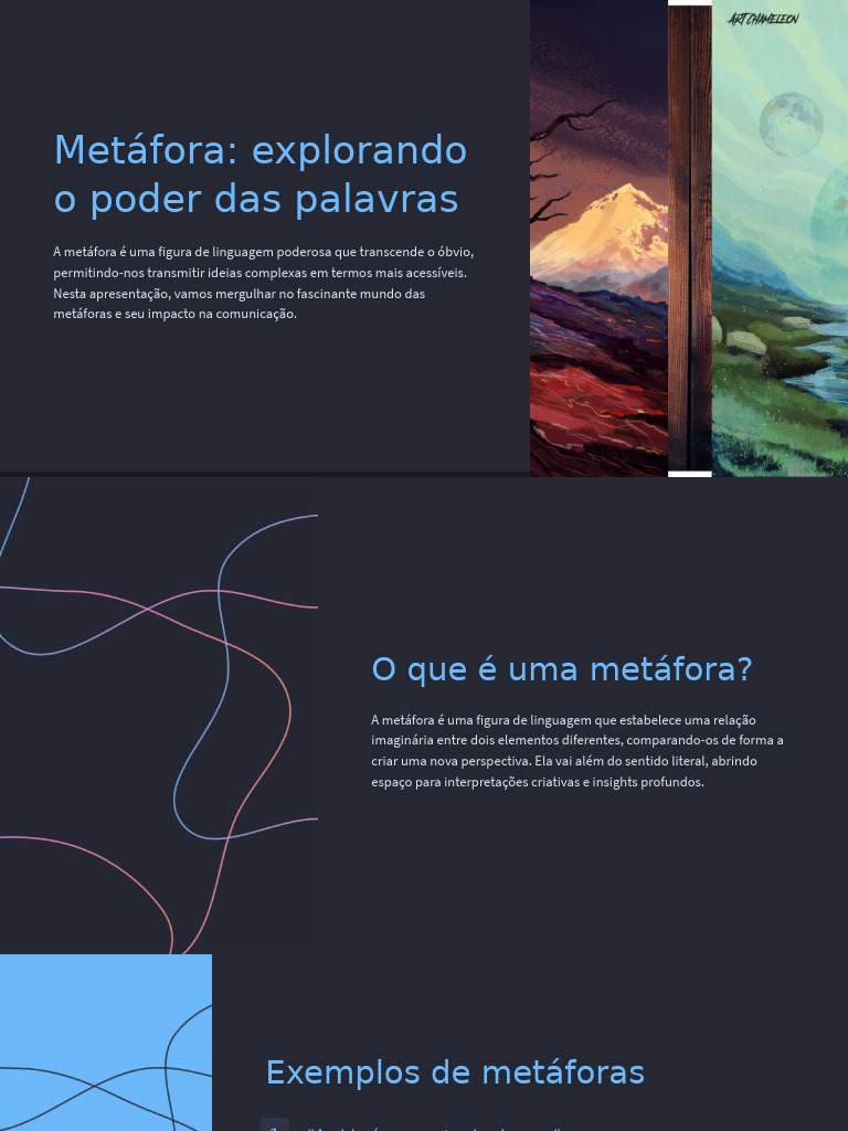 A Metafora Explorando o Poder Das Palavras | PDF | Metáfora | Comunicação