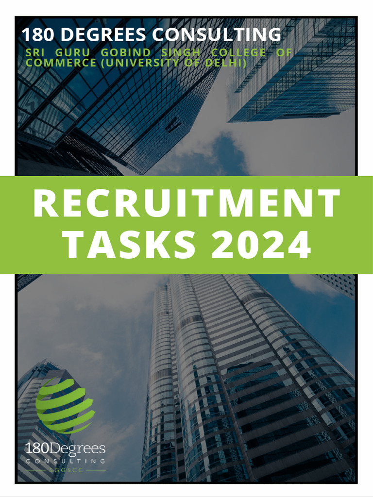 Recruitment TASKS 2024: 180 Degrees Consulting | PDF | Marketing ...
