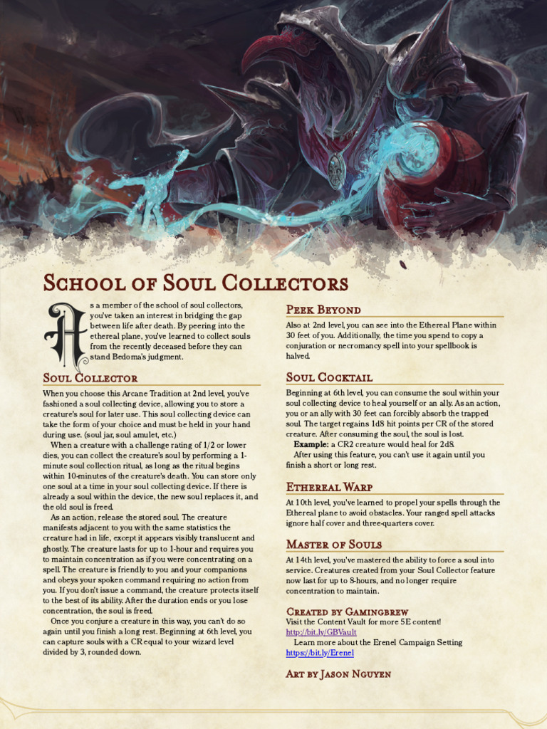 School of Soul Collectors Guide | PDF | Philosophy
