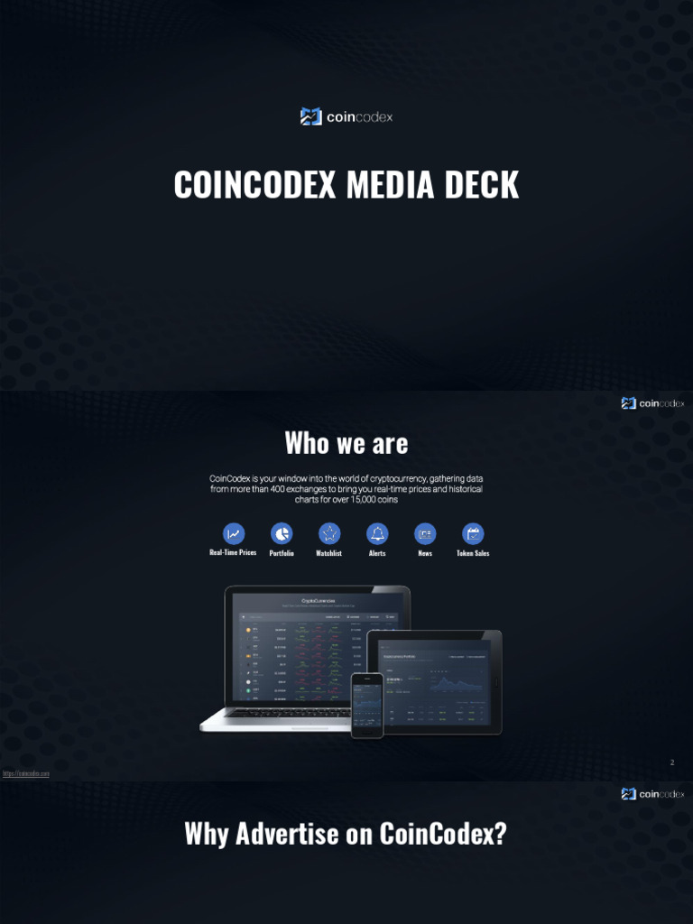 CoinCodex Advertising Media Kit | PDF | Search Engine Optimization |  Cryptocurrency