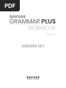 Grammar Book Answers Grade 12