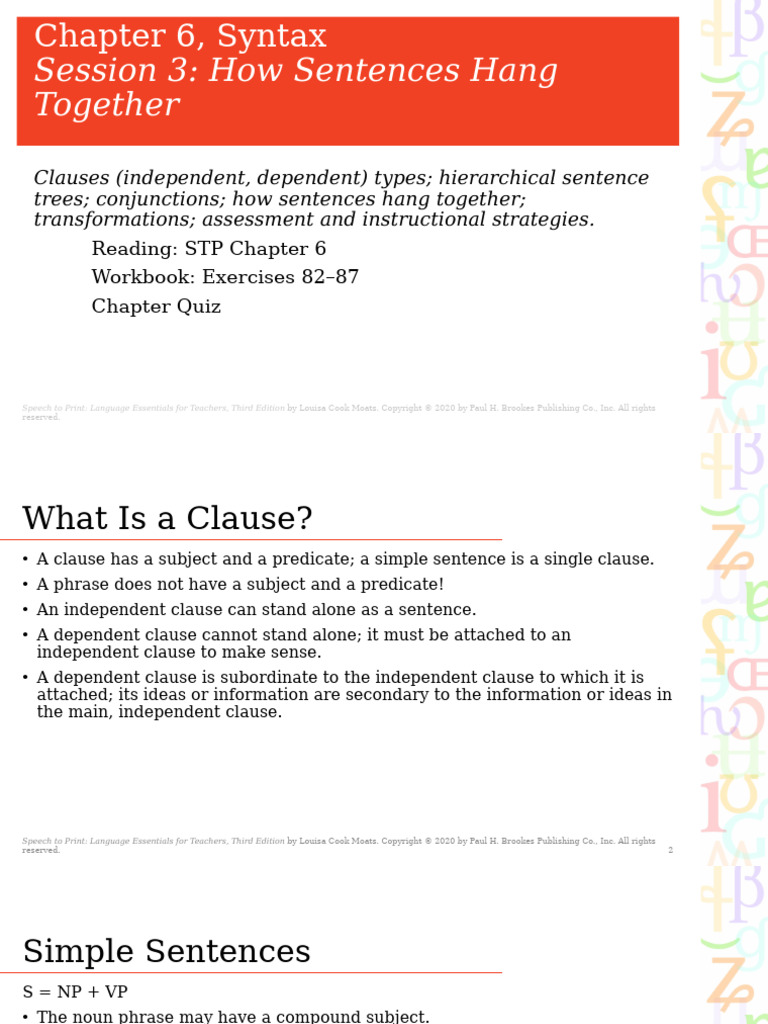 Understanding Sentence Structure and Types | PDF | Clause | Sentence ...
