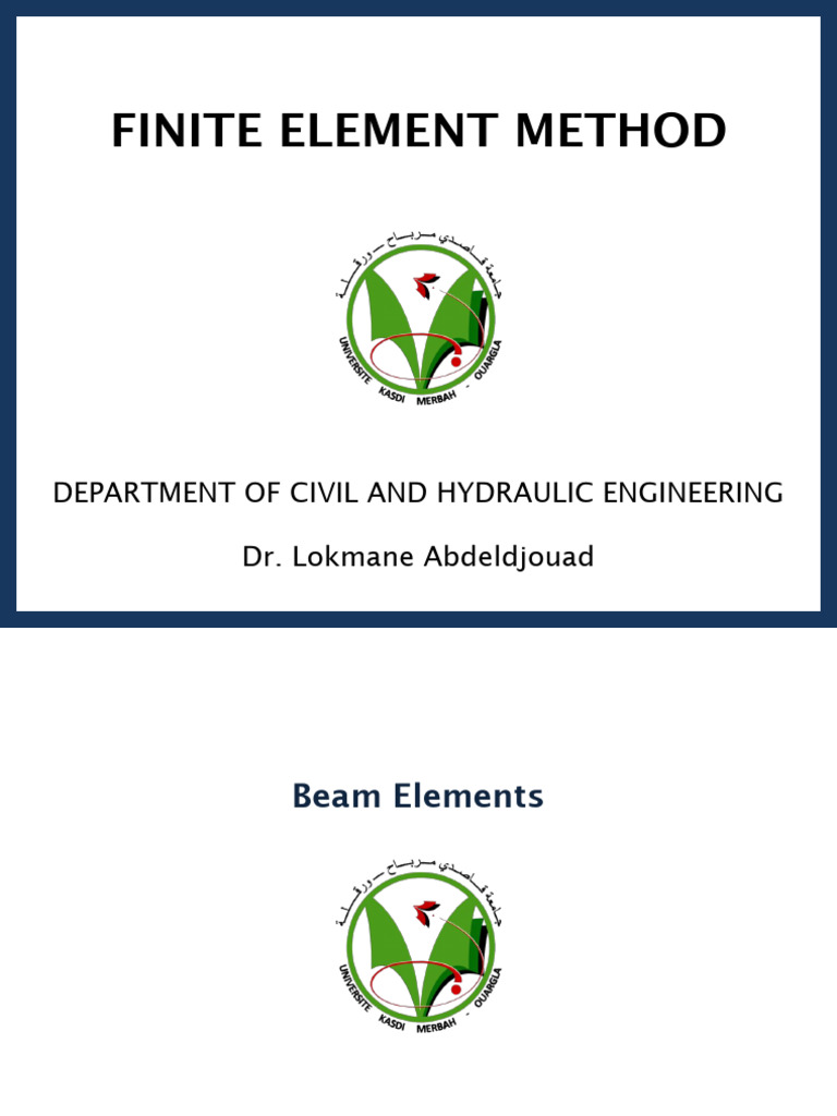 Finite Element Method Beam Elements Pdf Beam Structure Mechanics