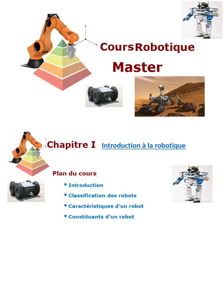 Introduction à la robotique moderne | PDF | Capteur | Robot