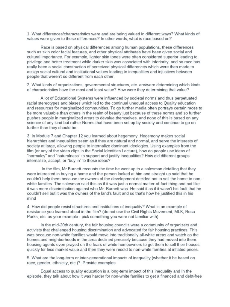 Understanding Race as Social Construct | PDF | Race (Human ...
