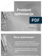 Problemi Optimizacije