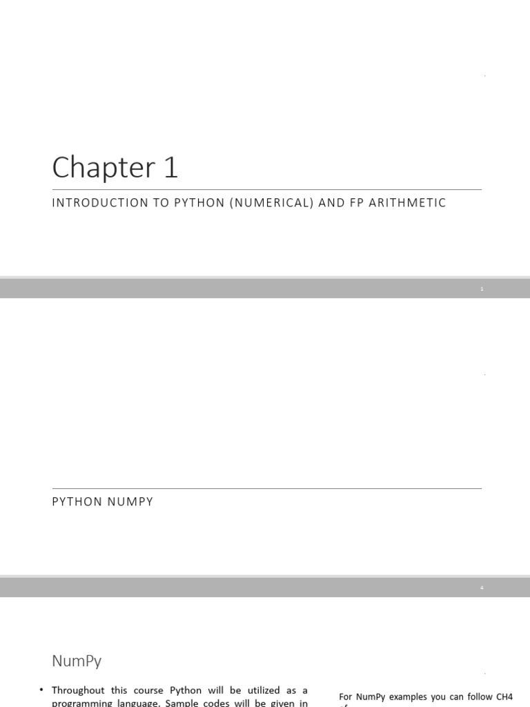 Python NumPy: Introduction to Numerical Computing | PDF | Rounding ...