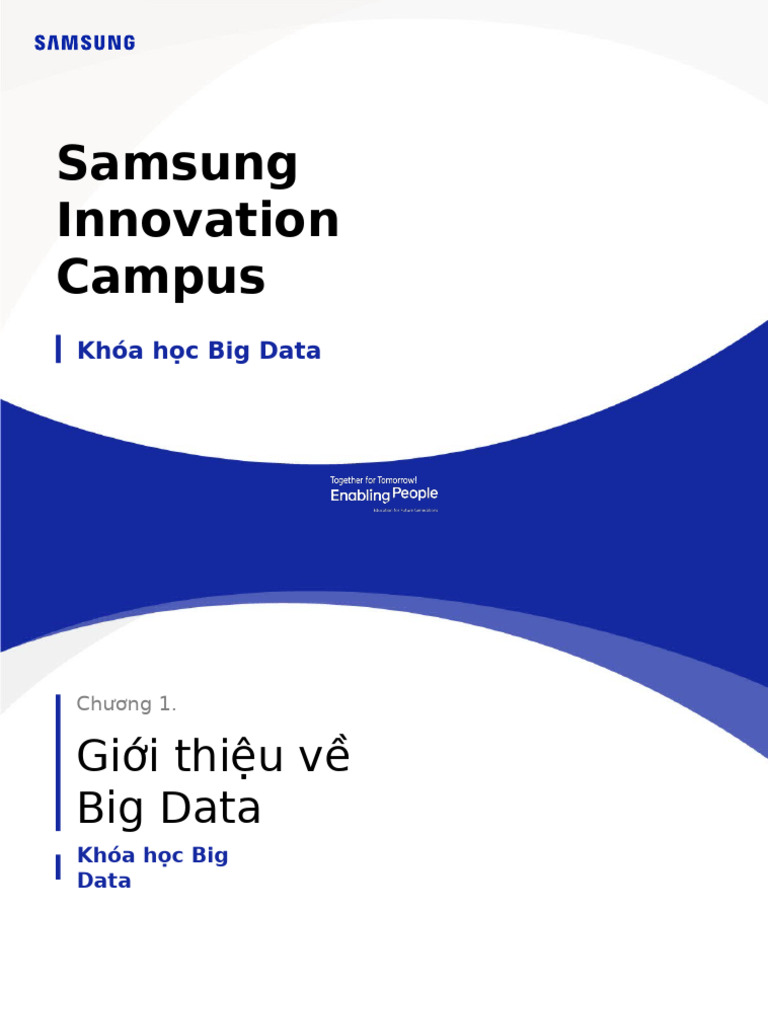 (Done) SIC Big Data Chapter1 F | PDF