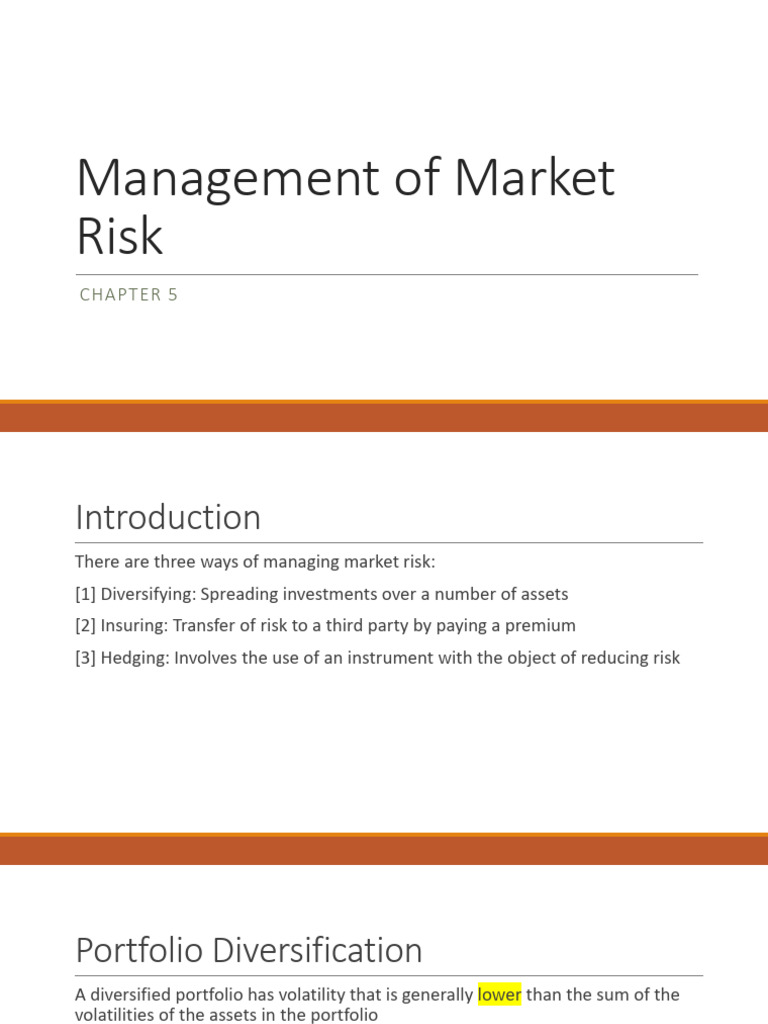 Session 11-12 - Market Risk - 1 | PDF | Option (Finance) | Financial Risk