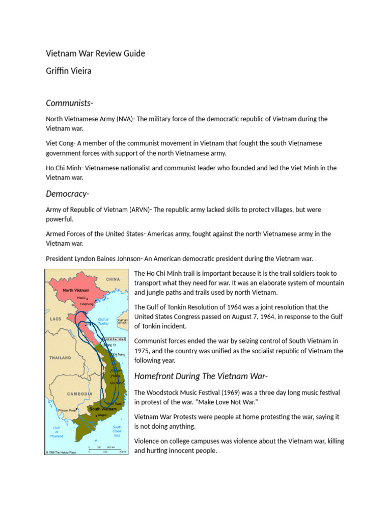 Print Vietnam Review Pdf Vietnam War Viet Cong