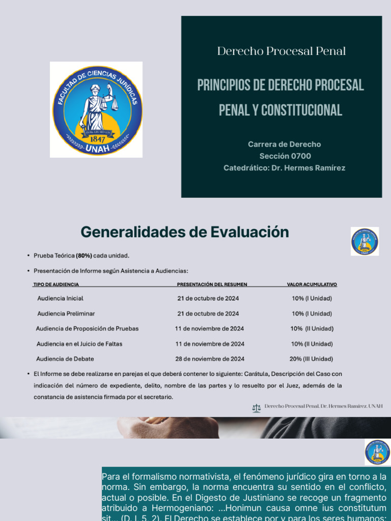 Evolución del Proceso Penal Hondureño | PDF | Ley procesal | Derecho penal