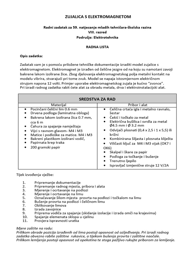 Zadatak Kolsko Elektrotehnika 2017 | PDF