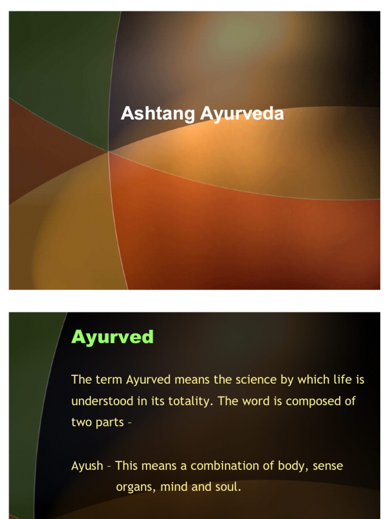Ashtanga Ayurveda PDF