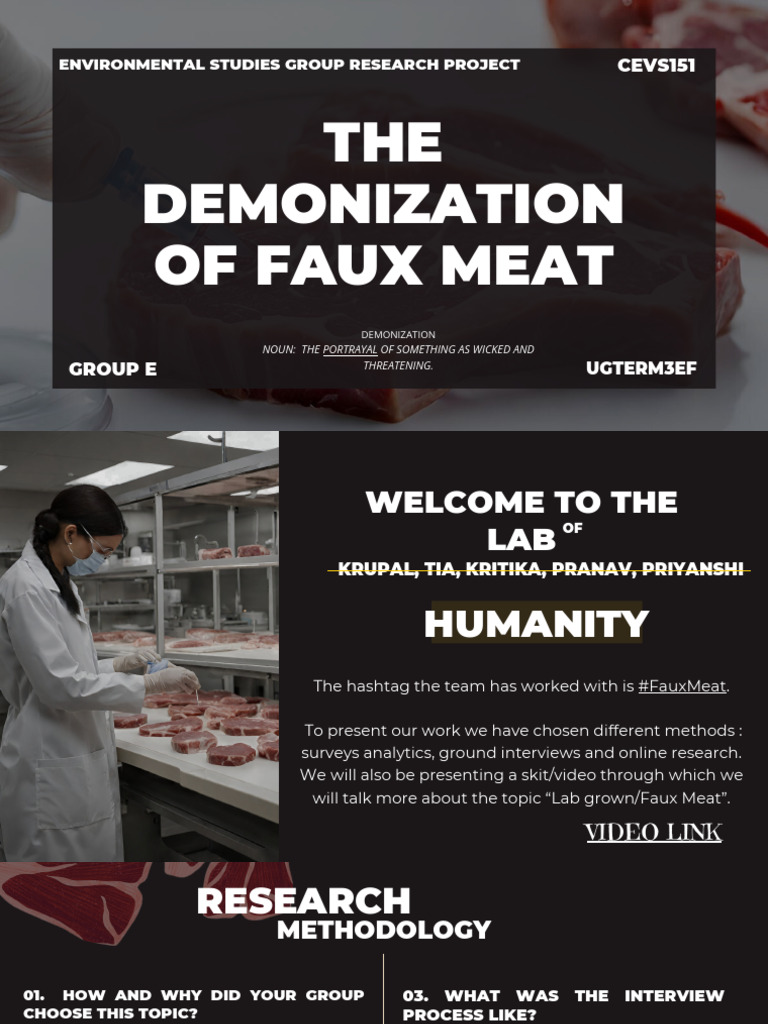 Demonization of Lab-Grown Meat | PDF | Meat | Sustainability