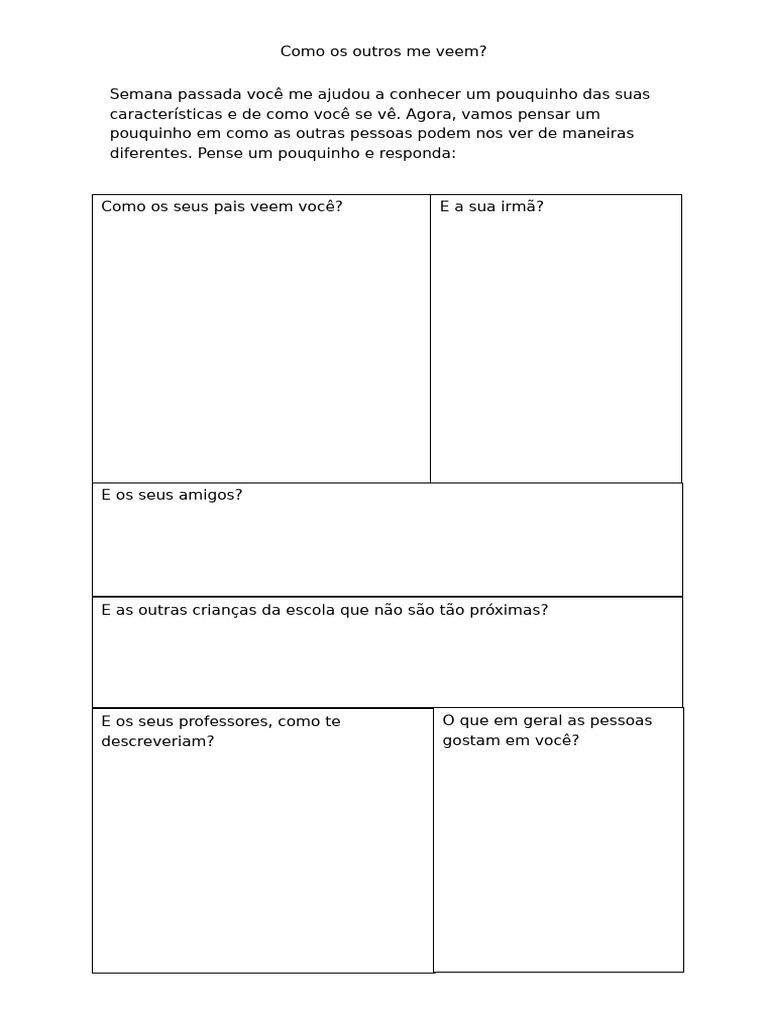 Como os Outros Me Veem? | PDF