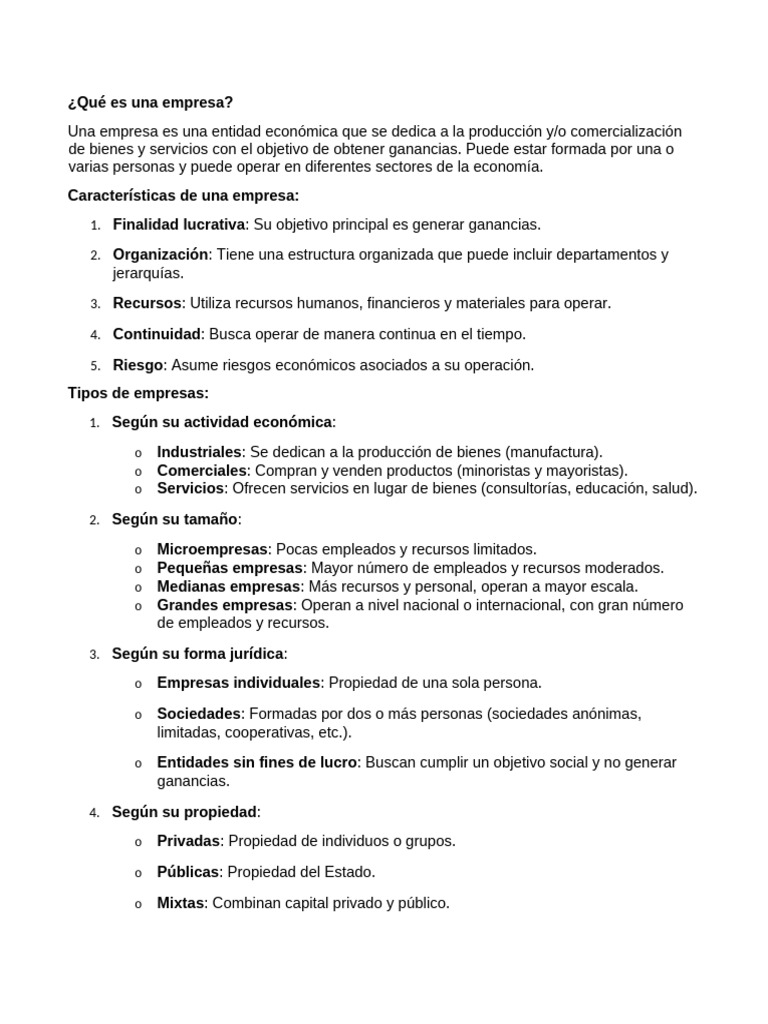 Qu es una empresa pdf