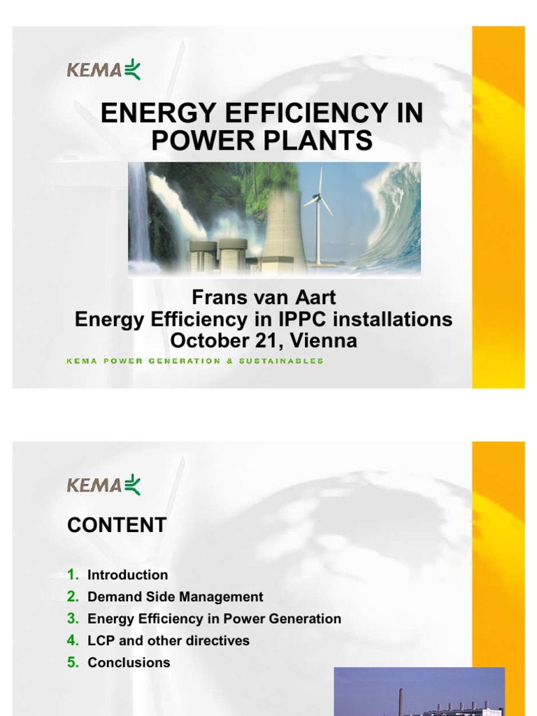 Power Plant Efficiency | PDF