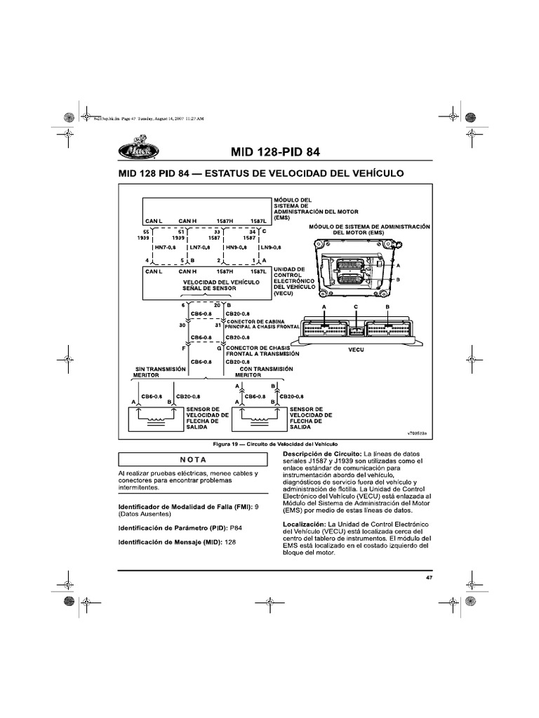 Mid1 128 Pid 84 Fmi 9 Prueba | PDF